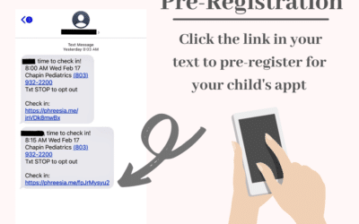 Text With Links for Appointment Pre-Registration